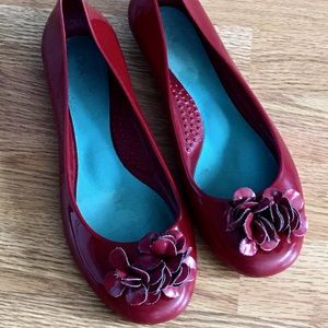 Okal Wine Rubber Jelly Flats